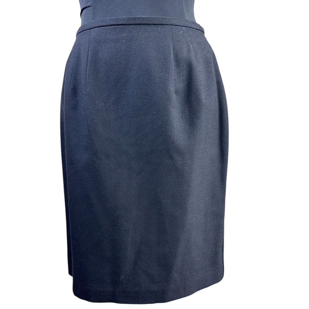 VTG Norton McNaughton Wool Pencil SkirtTailored Minimalist Office Siren Size 6